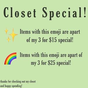 ✨Closet special!🌈